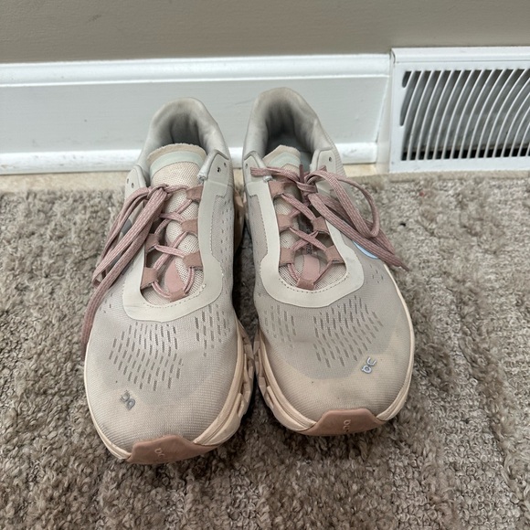 On Running Cloudmonster Sneakers - Cream and Tan - Picture 5 of 6